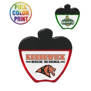 Apple Shaped Magnetic Memo Clip - Full Color
