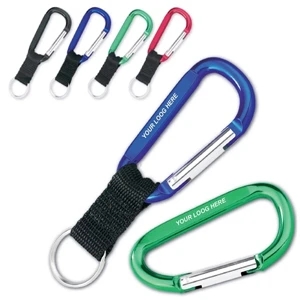 Metal Carabiner with Keyring