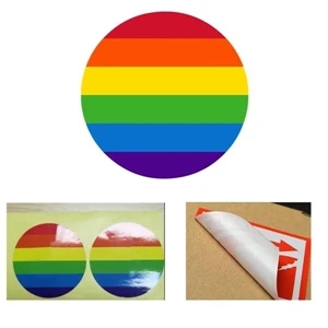 2 1/2 Inch Rainbow Sticker