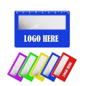 Portable PVC Card Magnifier