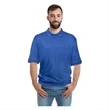 5oz Performance Polo With 5k Stitch Logo | https://www.bestnamebadges.com