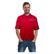 5oz Performance Polo With 5k Stitch Logo | https://www.bestnamebadges.com