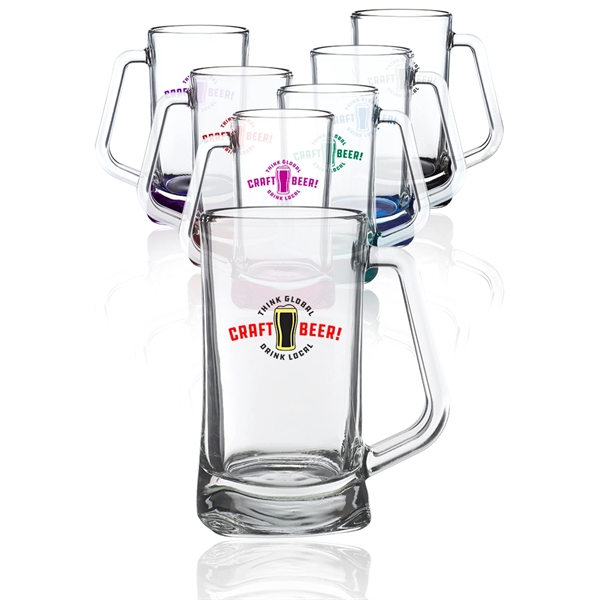 16 oz. Atenas Glass Beer Mugs