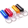 Aluminum Pill Bottle W/ Keychain | https://www.bestnamebadges.com