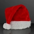Fuzzy Soft Red Santa Hats (Non-Light Up) | https://www.bestnamebadges.com