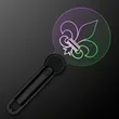 Fleur de Lis Mardi Gras LED Light Wand | https://www.bestnamebadges.com