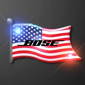 American flag flashing pins