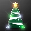 Blinky LED Christmas Tree Pin | https://www.bestnamebadges.com