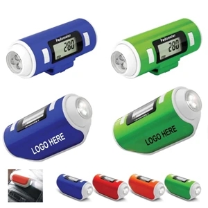 Pedometer with Flashlight and Siren