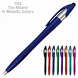 Milano Stylus Ballpoint Pens in Bright Colors | https://www.bestnamebadges.com