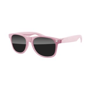 Rose Gold Metallic Retro Sunglasses w/ 1-color imprint