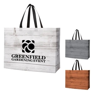 CHALET LAMINATED NON-WOVEN TOTE BAG | https://www.bestnamebadges.com