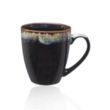 Glossy Ceramic Coffee Mug w/ Drip Glaze Rim | https://www.bestnamebadges.com