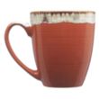 Glossy Ceramic Coffee Mug w/ Drip Glaze Rim | https://www.bestnamebadges.com