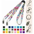 Polyester Open Ended Full Color Sublimated Lanyards | https://www.bestnamebadges.com