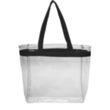 Clear Plastic Tote Bag w/ Colored Handles | https://www.bestnamebadges.com