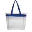 Clear Plastic Tote Bag w/ Colored Handles | https://www.bestnamebadges.com