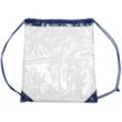 Clear PVC Drawstring Backpack w/ Matching Cinch Bag | https://www.bestnamebadges.com