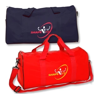 Polyester-Travel-Duffel-Bag-w-Front-Pocket-18-5-x-9-25-