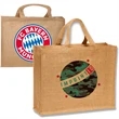 Large Recyclable Grocery Jute Tote Bag | https://www.bestnamebadges.com