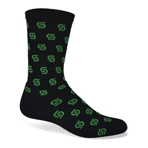 Quality Select-Custom Knit Moisture Wicking Crew Socks