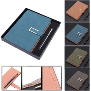 A5 Classic Journal Leather Writing Notebook with Pen/ Gift | https://www.bestnamebadges.com