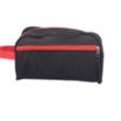 Two-Tone Travel Toiletry Bag with Colored Handle & Zipper | https://www.bestnamebadges.com