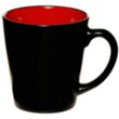 Two Tone Coffee Ceramic Mugs 12 oz. | https://www.bestnamebadges.com