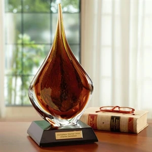 Persiana Art Glass Award | https://www.bestnamebadges.com