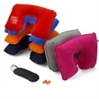 3 In 1 Inflatable Pillow Eye mask ear plug Travel Set | https://www.bestnamebadges.com