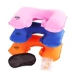 3 In 1 Inflatable Pillow Eye mask ear plug Travel Set | https://www.bestnamebadges.com