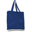 12 oz.Classic Book Tote Bags w/ Gusset Canvas (14"X15"X4") | https://www.bestnamebadges.com