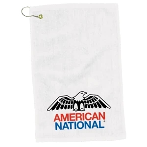12" x 17" Turkish Hemmed White Golf Towel