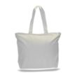 12 oz. Zipper Cotton Canvas Tote Bag (20" x 15") | https://www.bestnamebadges.com