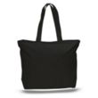 12 oz. Zipper Cotton Canvas Tote Bag (20" x 15") | https://www.bestnamebadges.com