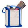 Boat Tote Bag w/ Contrasting Handles & Snap Closure 18 oz. | https://www.bestnamebadges.com