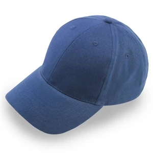 6 Panel Structured Classic Baseball Cap, Cotton Twill