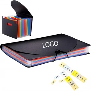 12 Pockets Expanding A4 File Folder | https://www.bestnamebadges.com