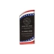 3 1/2" x 8" Marble Rounded Acrylic Award | https://www.bestnamebadges.com