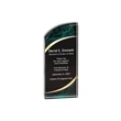 3 1/2" x 8" Marble Rounded Acrylic Award | https://www.bestnamebadges.com