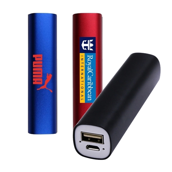 2200 mAH Aluminum Power Bank w/ Chamfer Edge