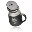 11 oz. Stainless Steel Coffee Mug with Lid | https://www.bestnamebadges.com