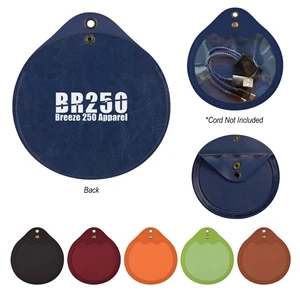 Round Tech Accessories Pouch | https://www.bestnamebadges.com