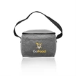 6 Pack Insulated Heathered Lunch Bag | https://www.bestnamebadges.com