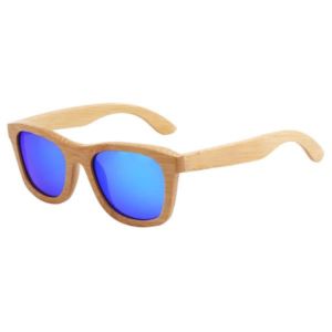 Bamboo Mirrored Lenses Promotional Sunglasses