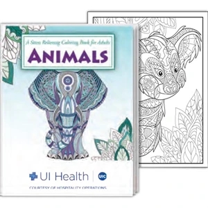 Animals Stress Relieving Coloring Book for Adults