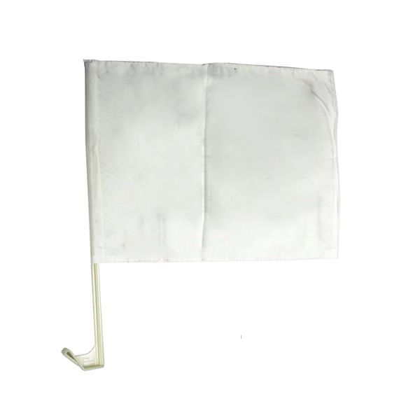 Custom Screen Sublimation Car Flag - wPoly 12" x 16"