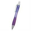 Rio Ballpoint Pen With Contoured Rubber Grip | https://www.bestnamebadges.com