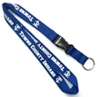 3/4" Silkscreen Custom Polyester Lanyards | https://www.bestnamebadges.com