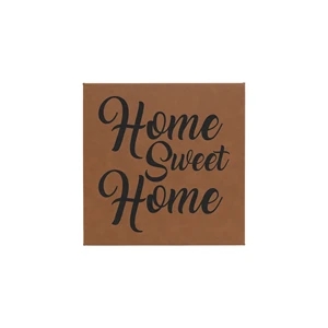 10"x10" Leatherette Wall Decor
